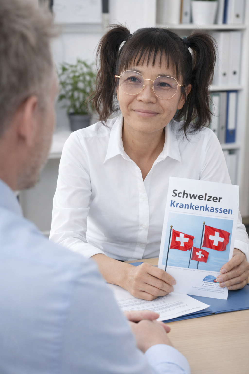Beratungsgespräch für schweizer Krankenkassen